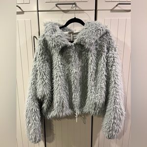 Free People for Urban Outfitters Mint Furry Jacket